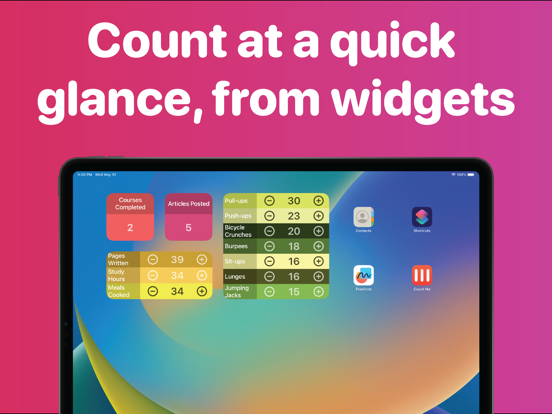 Count Me: Tap Tally Counter iPad screenshot