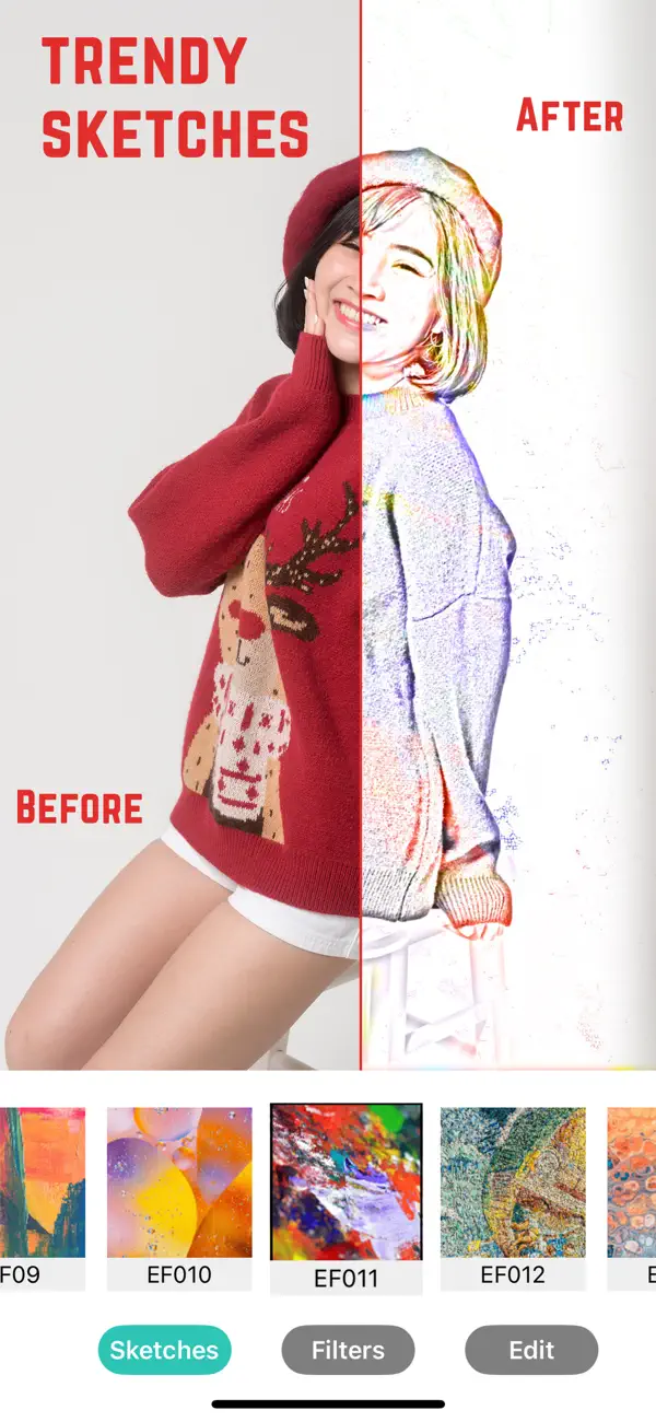 Screenshot #1 pour Cartoon Art Pics Photo Editor
