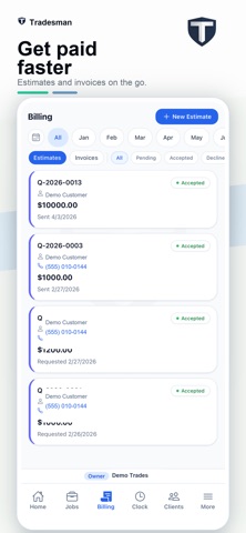 Tradesman - Field Service screenshot