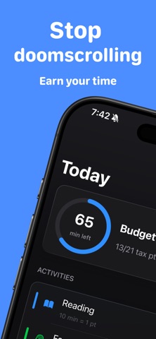 ScrollTax: Earn Screen Time Screenshot 1 of 9