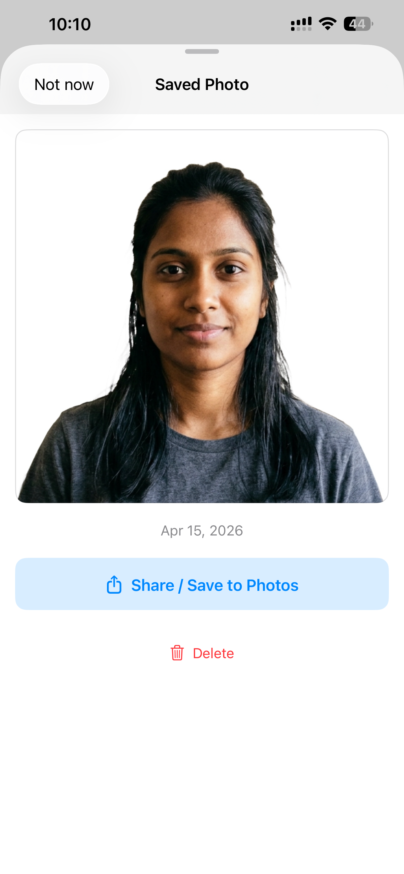US Visa Photo
