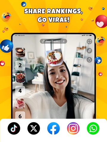 Food Challenge: Funny Filter iPad screenshot