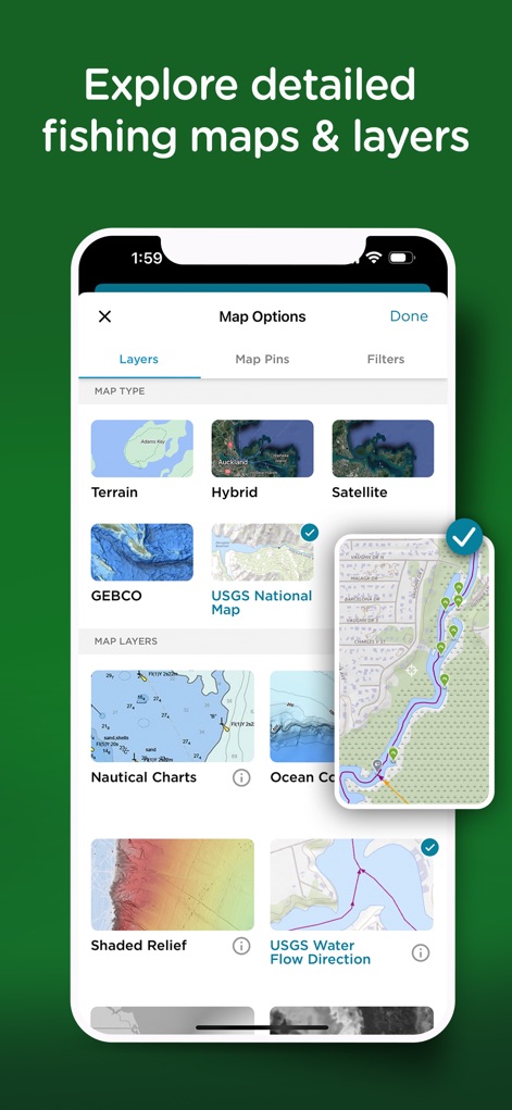 Fishing Spots - Fish Maps - Sports App | MWM