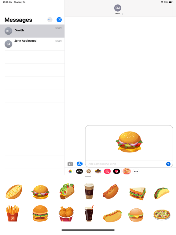 Screenshot #6 pour Fast Food Sticker for iMessage
