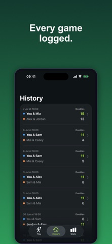 DinkScore – Pickleball iPhone screenshot