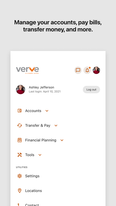 Verve Mobile iPhone screenshot 5 - Finance app