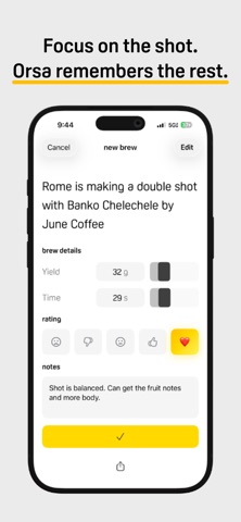 Orsa - A Simple Coffee Journal screenshot