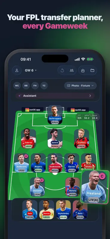 NextXI: FPL Transfer Planner screenshot 1 of 10