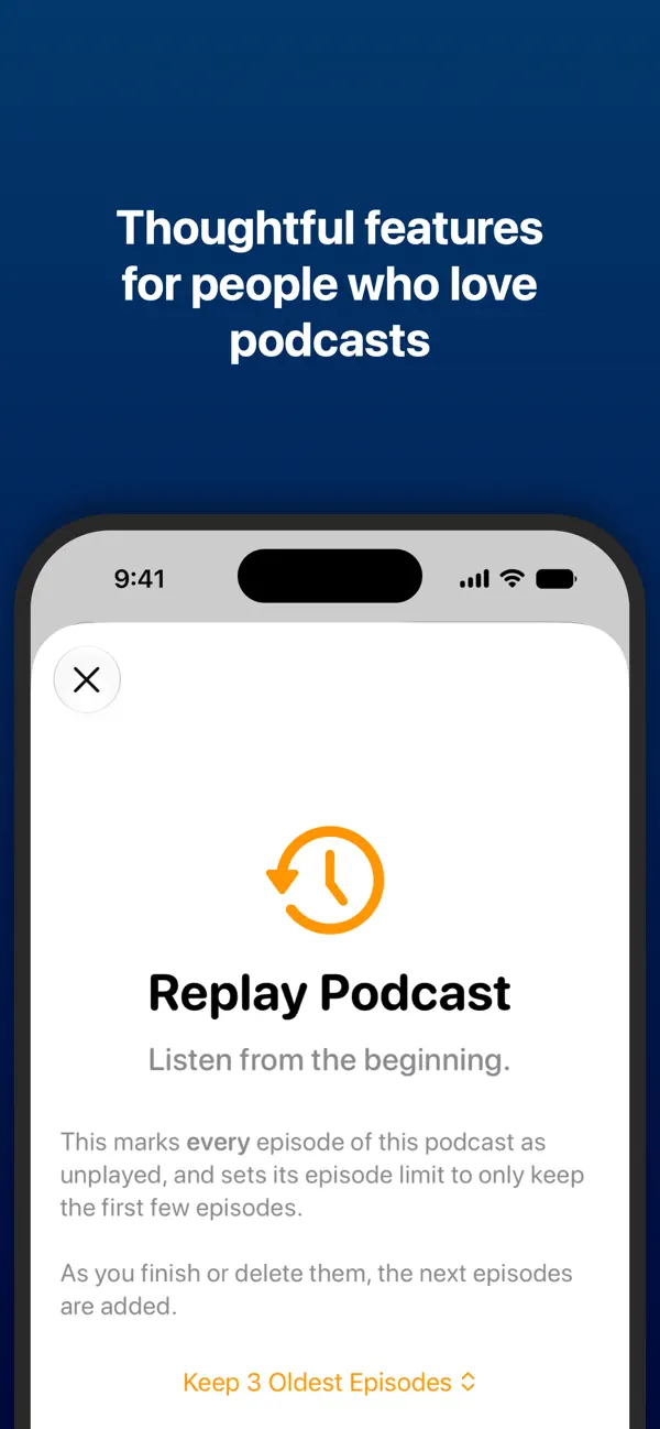 Overcast iPhone App Screenshot 7 – Nachrichten