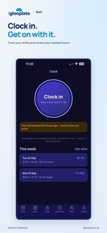IglooPlate Rota & Timesheets Screenshot 3 of 5