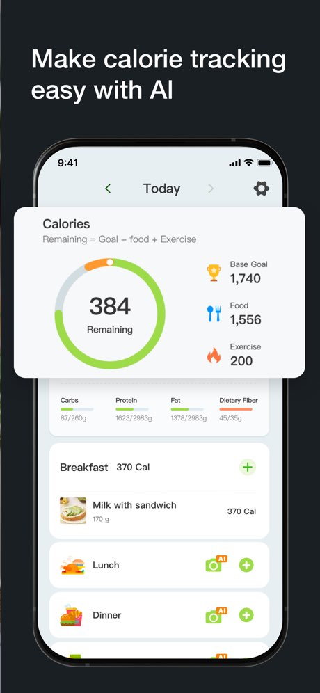 Cal Pal -AI Calorie Tracker screenshot 1