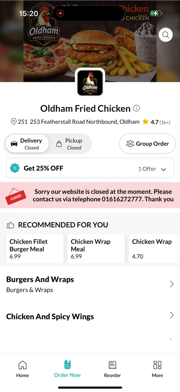 Screenshot #2 pour Oldham fried chicken