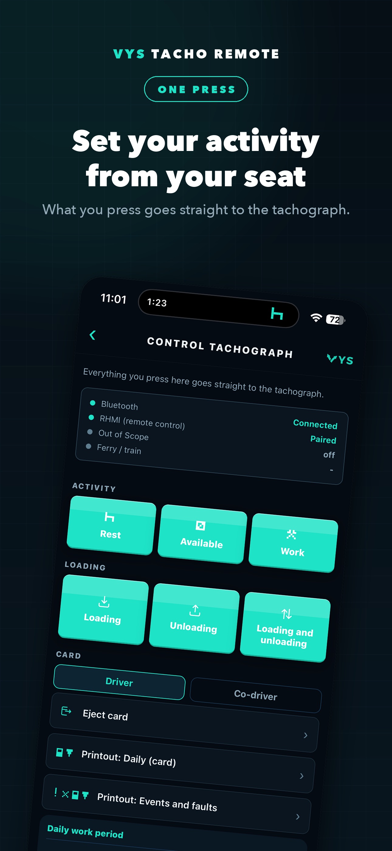 Screenshot 3 of Tacho remote for VDO DTCO