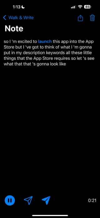 WalkWrite Screenshot 3 of 6