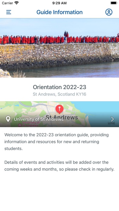 University of St Andrews Screenshot