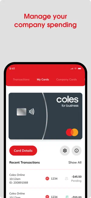Coles for Business Credit screenshot 2
