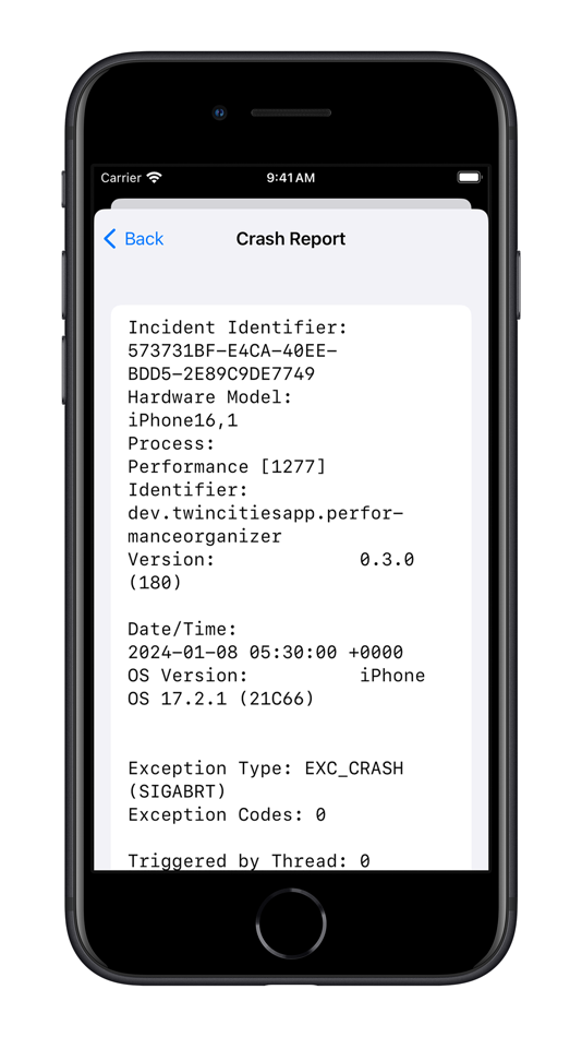 #6. Performance Organizer (iOS) Podle: Twin Cities App Dev LLC