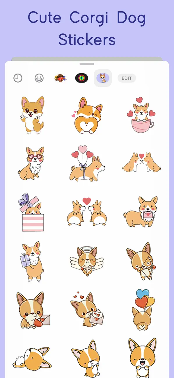 Screenshot #3 pour Cute Corgi Dog Stickers!