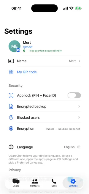 QSafeChat screenshot 4