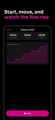 Pink Climb: Altimeter Screenshot 3 of 5