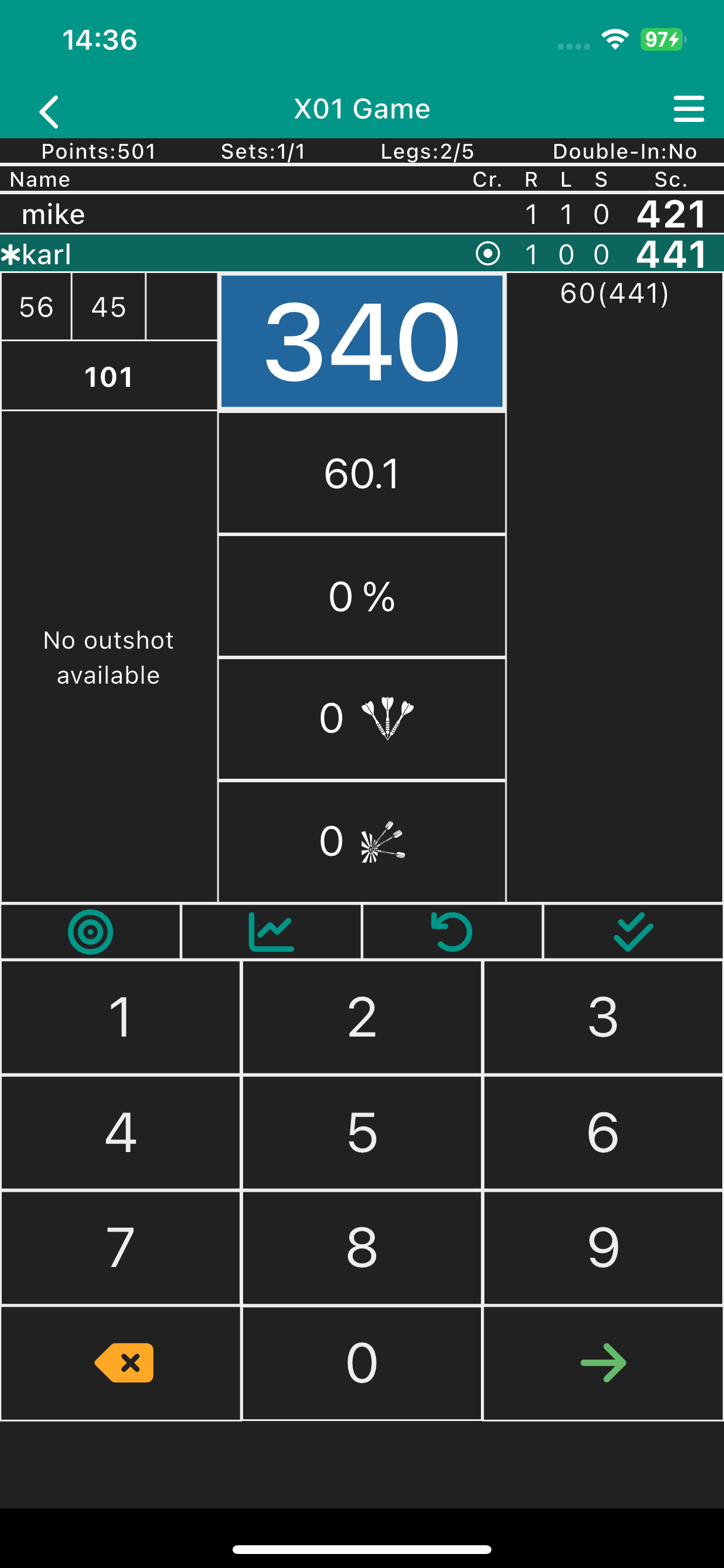 Darts Scoreboard App screenshot 6