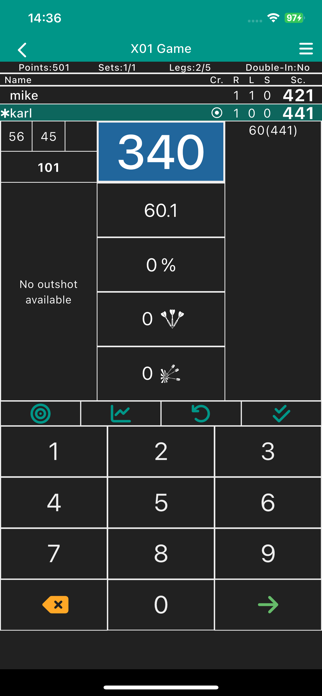 Darts Scoreboard App Screenshot 6 of 10
