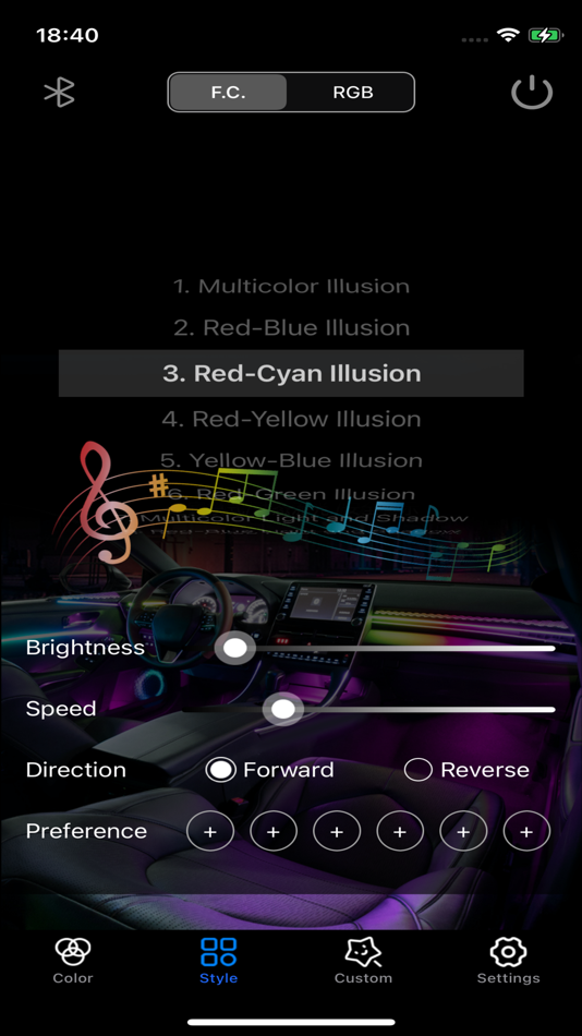 #2. car ambient light (iOS) 由: 海均 敖