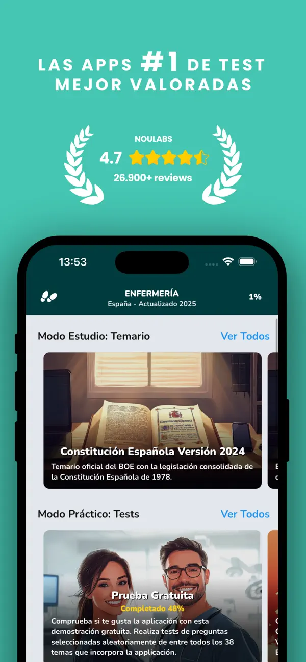 Screenshot #1 pour Oposición Enfermería
