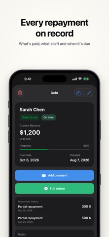 Debtyy – Debt Tracker & IOU Screenshot 2 of 6