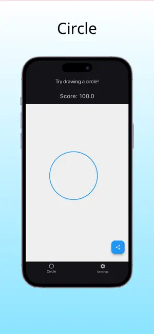 Draw a Perfect Circle - Circle screenshot 1