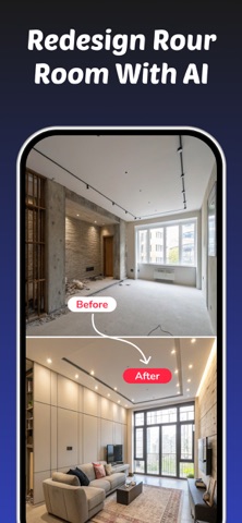 AI Interior Design Decoration iPhone screenshot