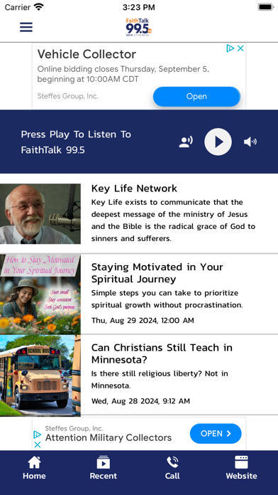 Faith Talk 99.5 Screenshot