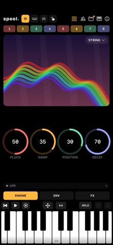 spool. – Tape Synth iPhone screenshot