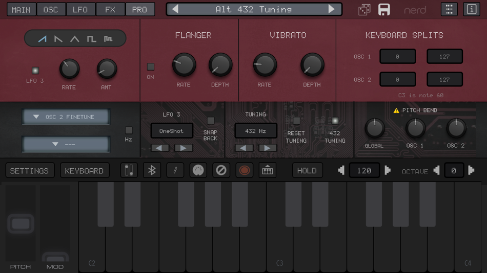 #4. NERD Synth A2x (iOS) Podle: AudioKit Pro