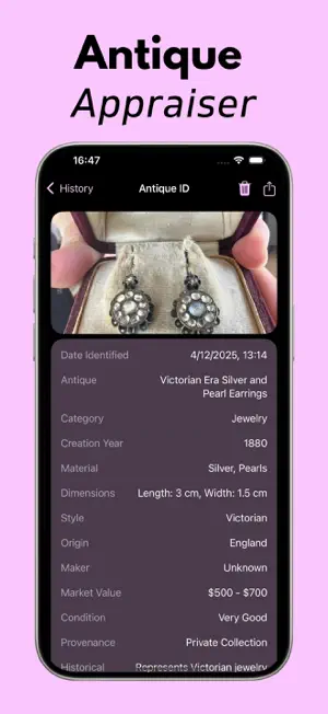Antique Identifier: Relicari screenshot 2