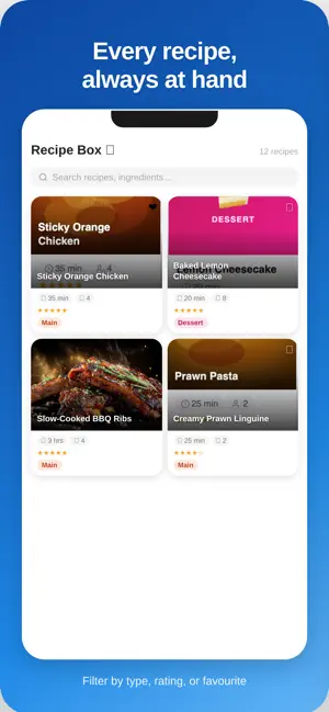 Recipe Box - Family Cookbook screenshot 1