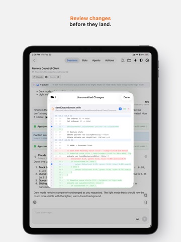 Remote Codetrol iPad screenshot