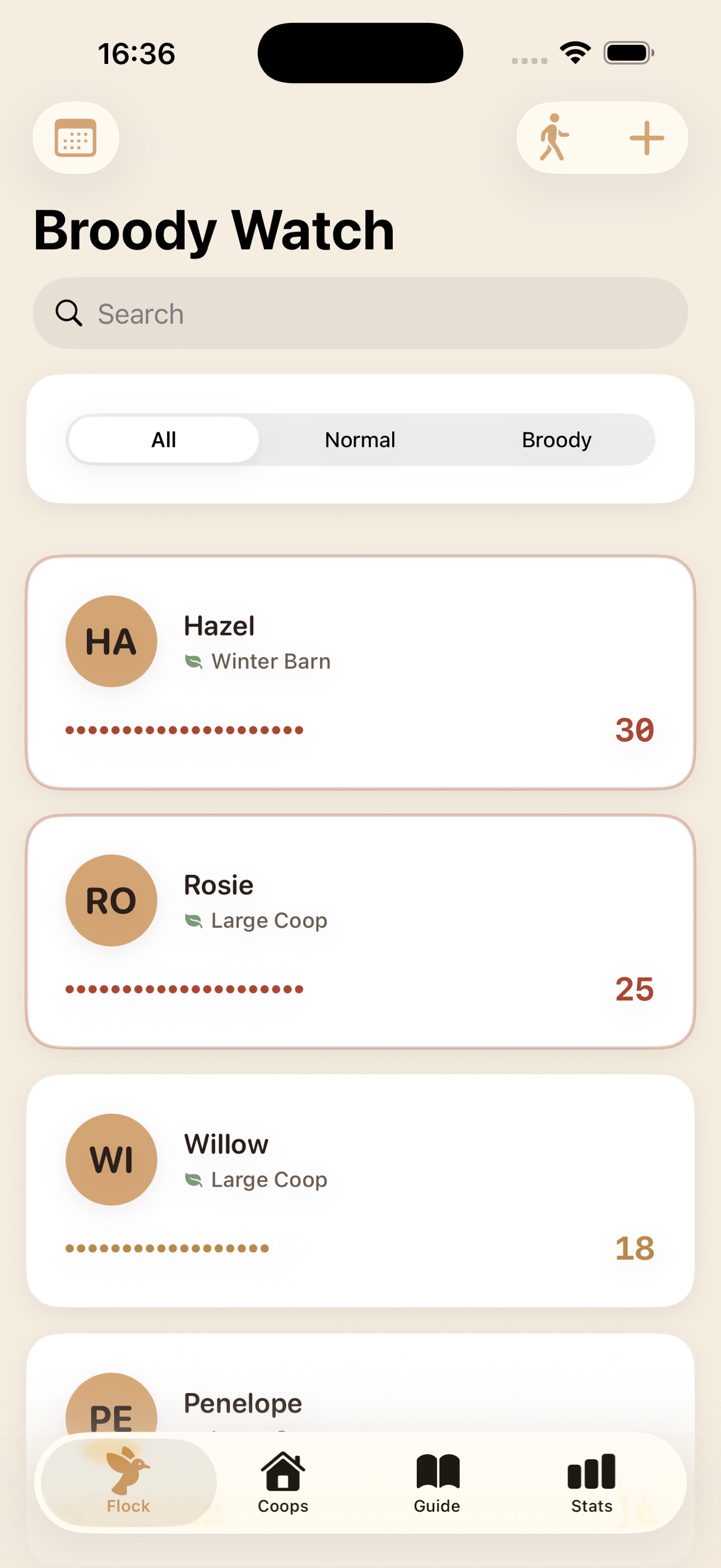 Screenshot 1 of Broody Watch