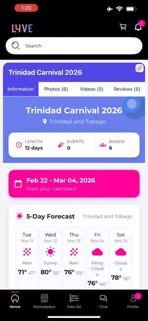 The LYVE App screenshot 2