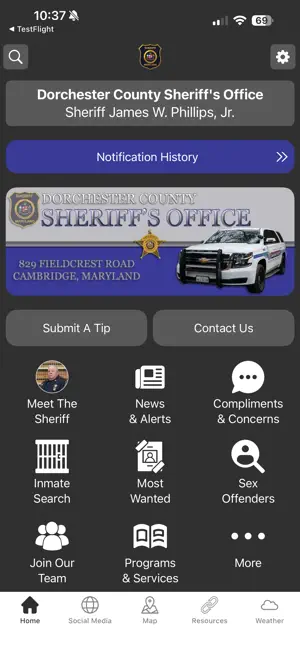 Dorchester County Sheriff MD screenshot 1