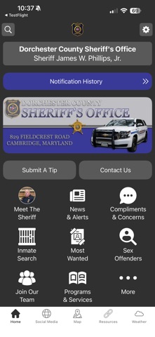 Dorchester County Sheriff MD Screenshot 1 of 3