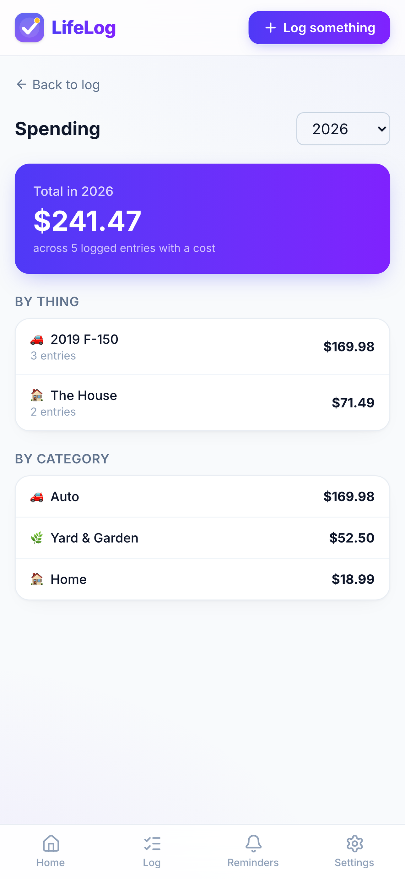 LifeLog Tracker App screenshot 4