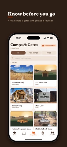 Marakele Safari: Map & Guide iPhone screenshot