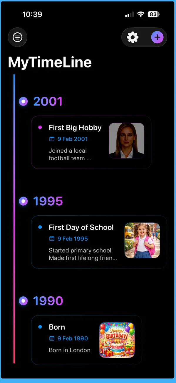 #4. MyTimeline (iOS) بواسطة: Hassan Dofil