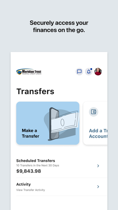 Meridian Trust Screenshot