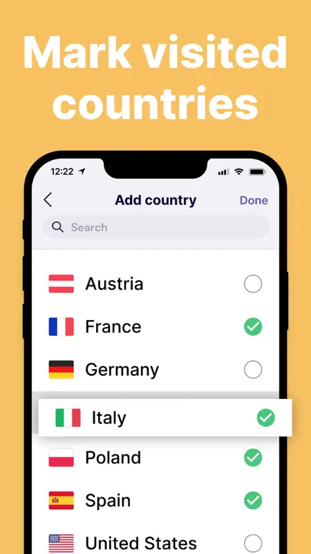 been: track visited countries screenshot 2 of 4