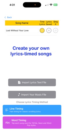 Sing My Songs screenshot
