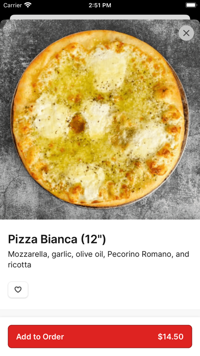 Trent's Pizzeria iPhone screenshot 3 - Food & Drink app