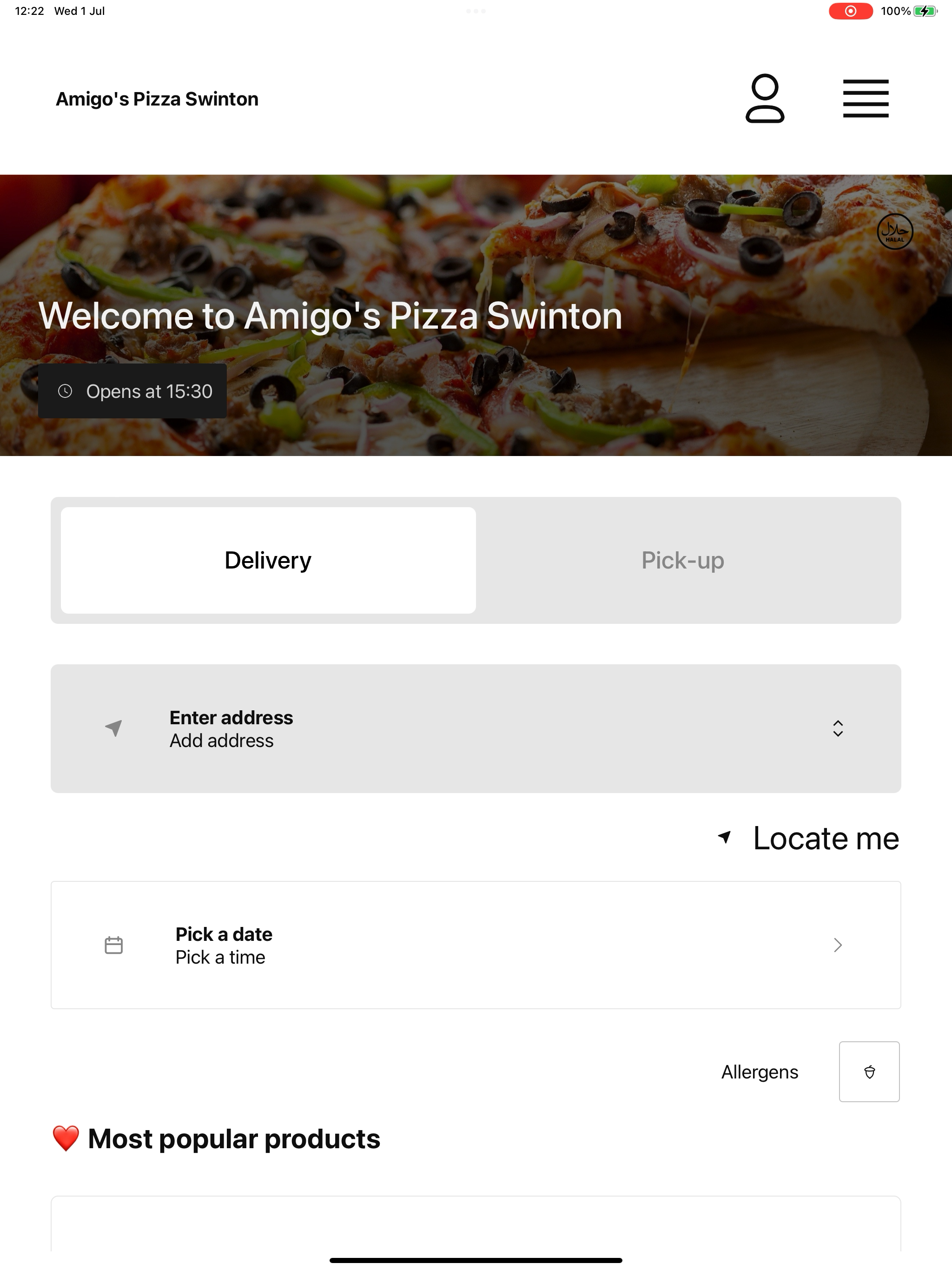 Amigo's Pizza Swinton
