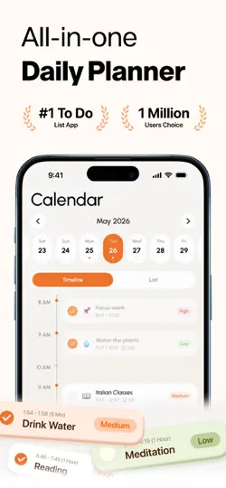 Скриншот To Do на iPhone 1